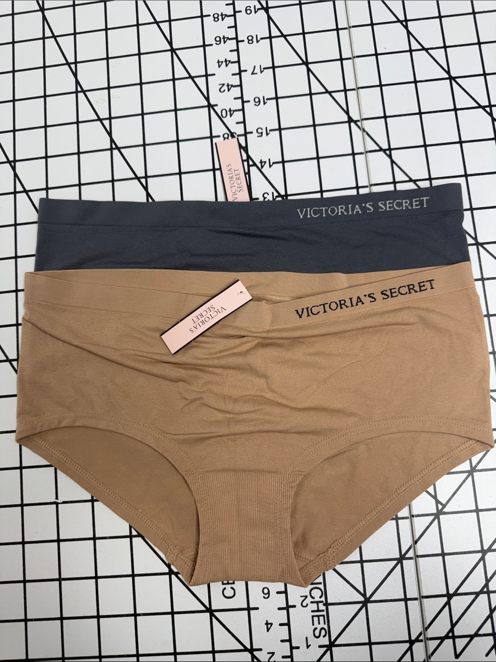 Victoria's Secret Seamless Briefs - Black & Tan